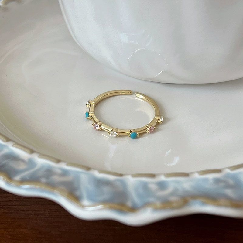 Süßer 3D-Schmetterlingsring für Damen, zarte Emaille-Farbe, niedlicher verstellbarer Ring, INS-Stil Nischen-Zeigefingerring