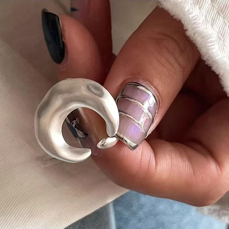 Vintage Freedom Brieföffnerring, Antiker Metall Verstellbarer Ring, Minimalistischer Cool Style Statement Ring für Frauen