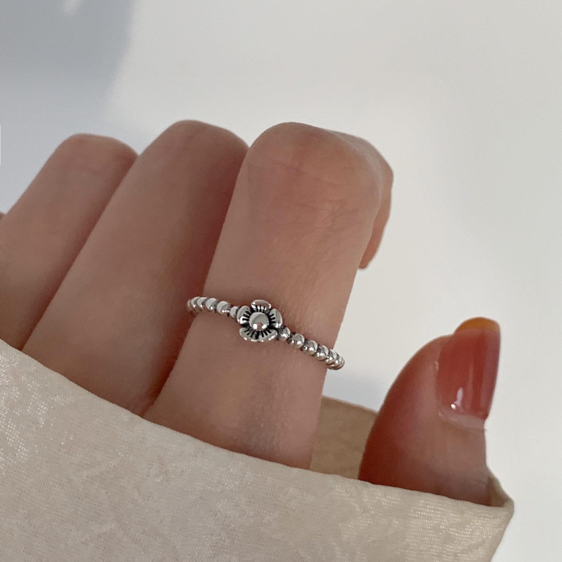 Minimalist Irregular 925 Silver Stackable Rings, INS Style Simple Plain Band, Modern Non-Tarnish Jewelry Gift For Her
