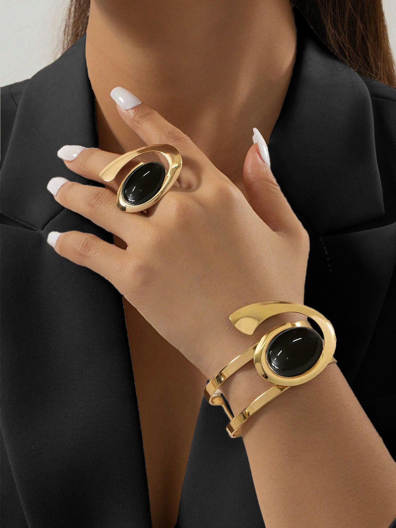 Damen-Armband- und Ring-Set