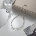 Minimalist Crystal Choker Real Gold Plated Luxurious And Elegant Magnetic Clasp Necklace
