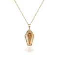 Halloween Ghost Festival Dark Gothic Rose Coffin Necklace
