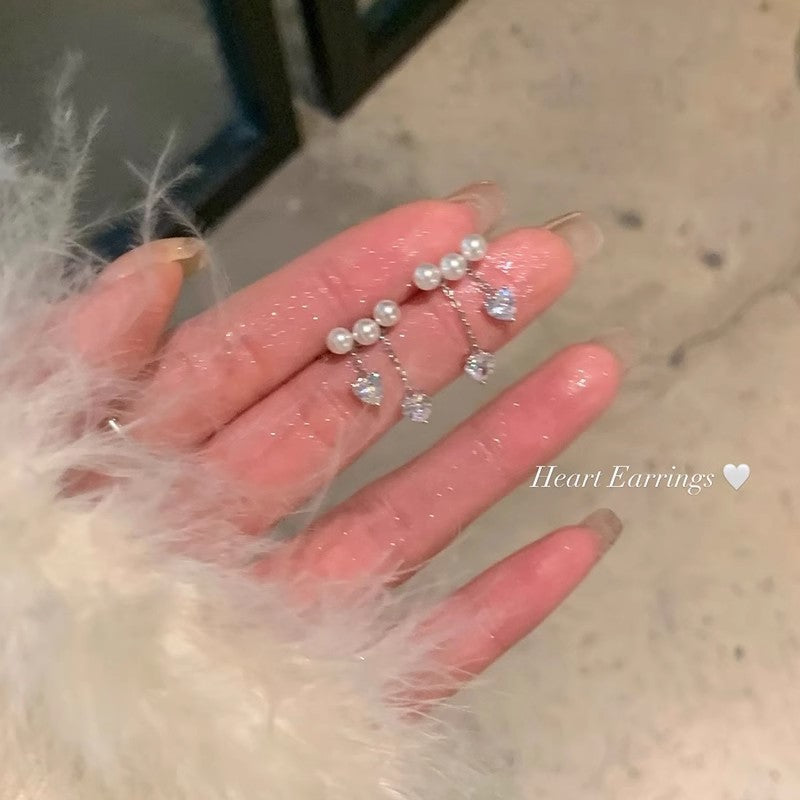 Y2K Strukturierte Offene Herz Creolen für Frauen, Zarte Silberfarbene Große Herz Creolen, Trendiger Süßer Cooler Punk Schmuck Geschenk