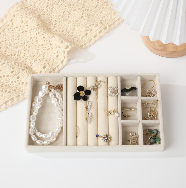 Jewelry Storage Box-Full Exclusion Clause-Beige-1 piece