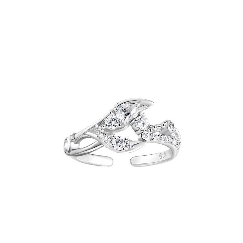 Love And Deepspace Shen Xinghui Offener Ring S925 Sterlingsilber, Anime Merch Replik, Paar Stil Fingerring