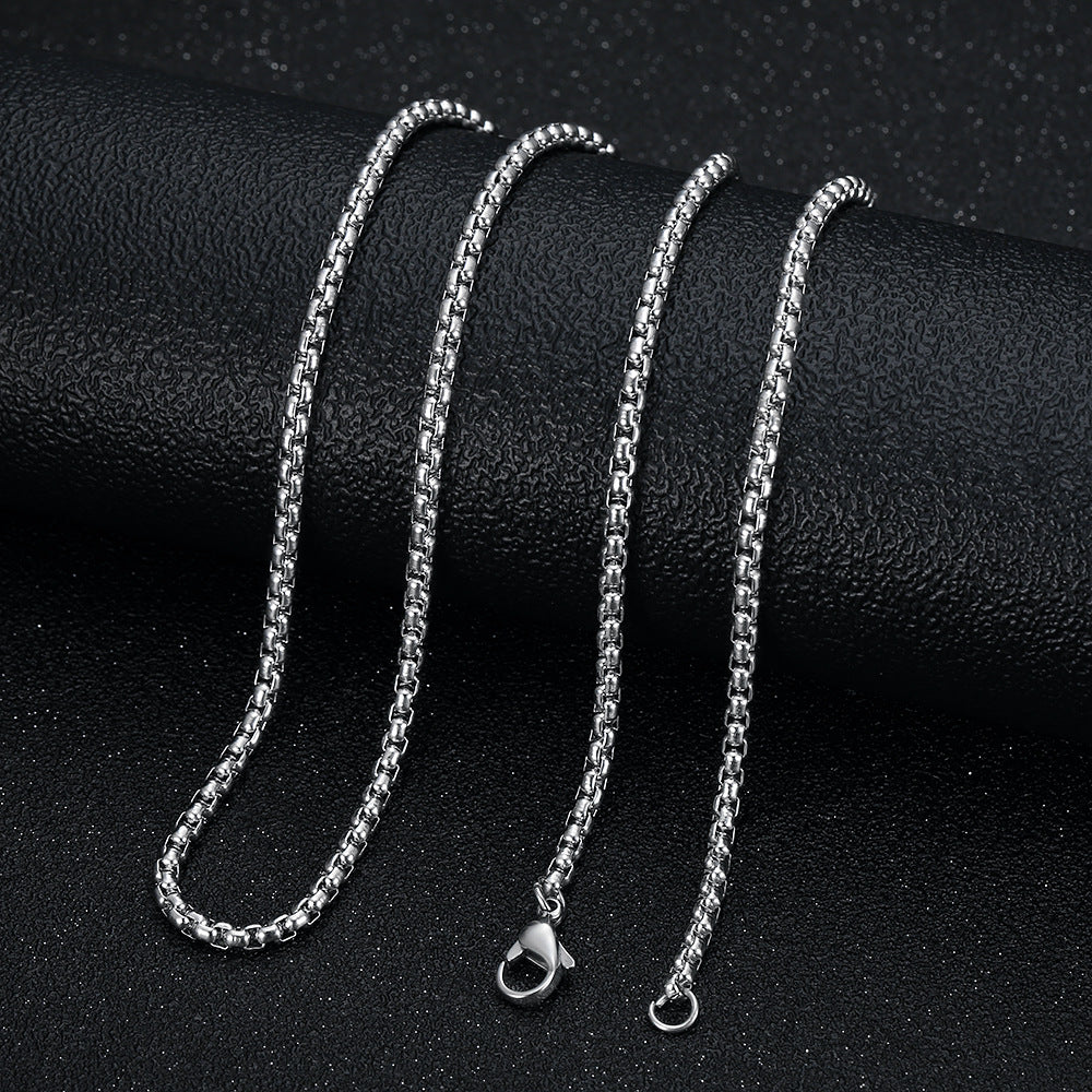 Hot-selling Titanium Steel Fade-resistant Necklace In European And American Styles For Cross-border E-commerce