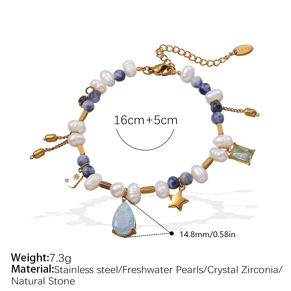 French-style Hong Kong-style Imperial-style Instagram-inspired Minimalist Luxury Design, Noble Feeling, Zircon, Natural Pearl, Exquisite Necklace, Collar Chain Necklace