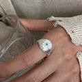 Women S925 Silver Vintage Ring, Minimalist Luxury Non-Tarnish Jewelr