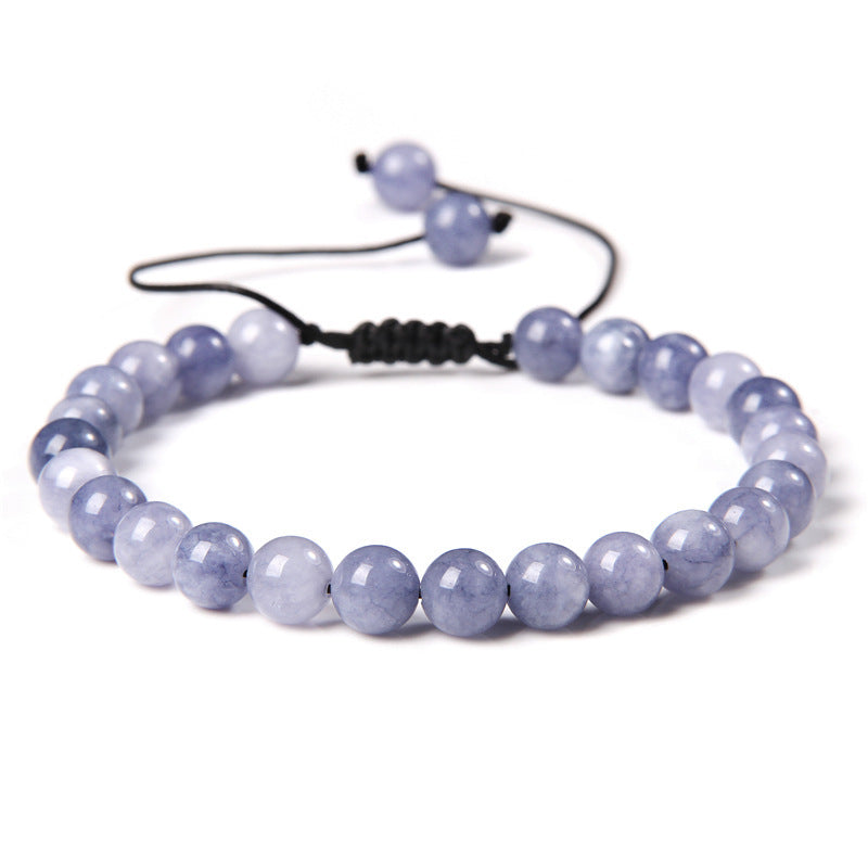 6mm Natursteinperlen Damenarmband Yoga Energie Sport