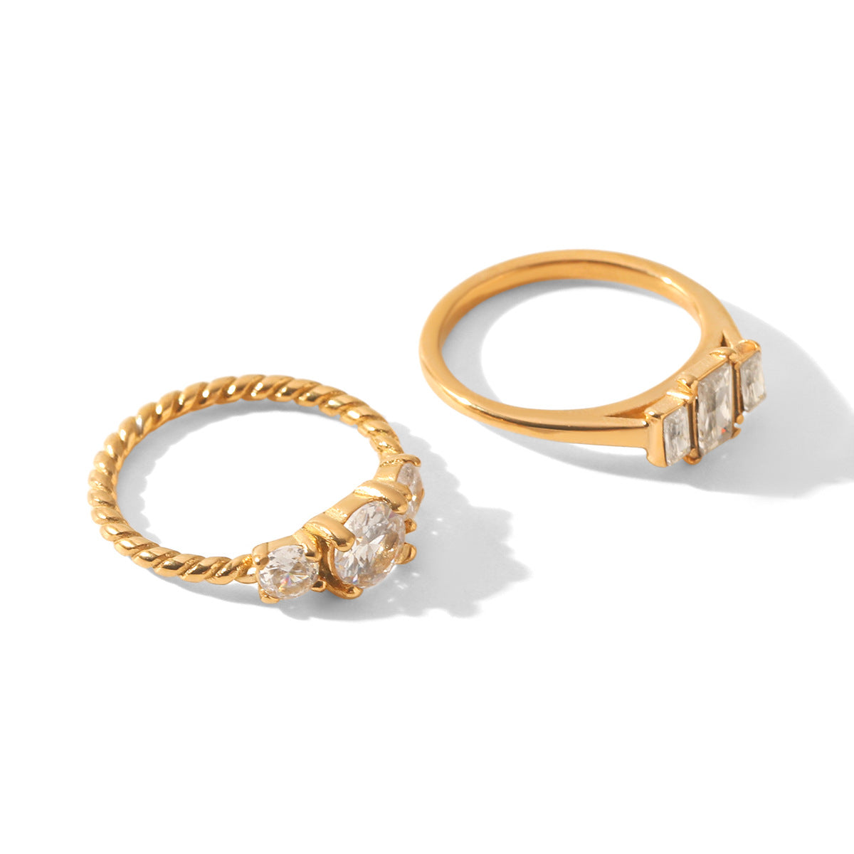 High-End Zirkon-Titanstahlring