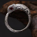 Retro Thai Silver Chameleon Animal-Shaped Ring