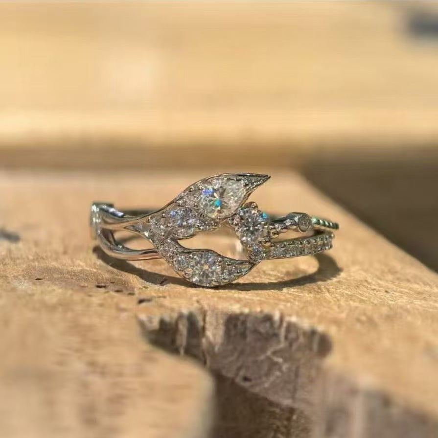 Himmelstern Offener Ring, Eleganter Luxuriöser High-End-Schmuck für den täglichen Gebrauch