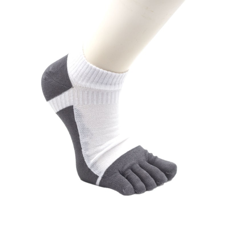 Herren Zehensocken-Weiß-Baumwolle-1 Paar
