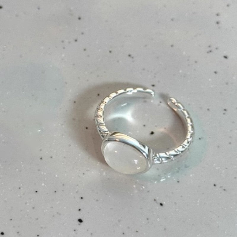 925 Sterling Silver Irregular Stackable Rings For Women, Minimalist INS Style Plain Band, Non-Tarnish Versatile Finger Jewelry For Daily Wear