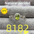 5x7mm Natural Peridot Ring With An Oval Setting