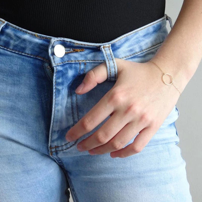 Geometric Metal Circle Women's Bracelet