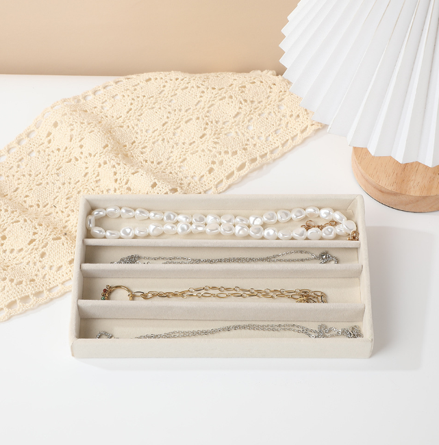 Jewelry Storage Box-Full Exclusion Clause-Beige-1 piece
