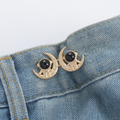 Astronaut waist buckle-black helmet with gold background-alloy-1 pair