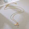 Womens New High-End Necklace With Colored Gemstone Inlays