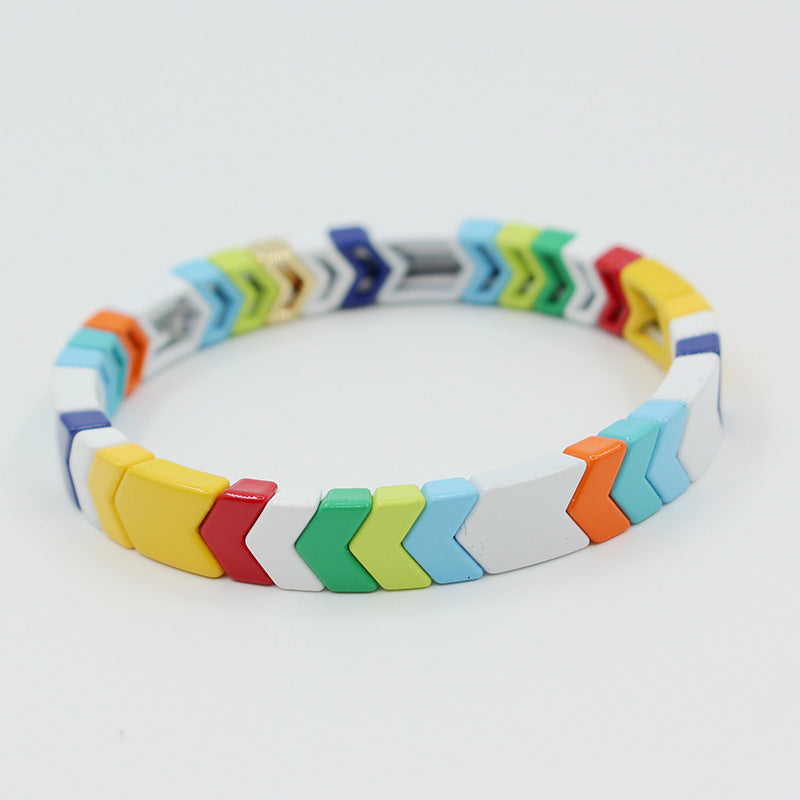 Modisches elastisches Armband mit Böhmen-Pfeil