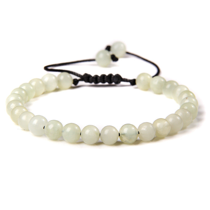 6mm Natursteinperlen Damenarmband Yoga Energie Sport
