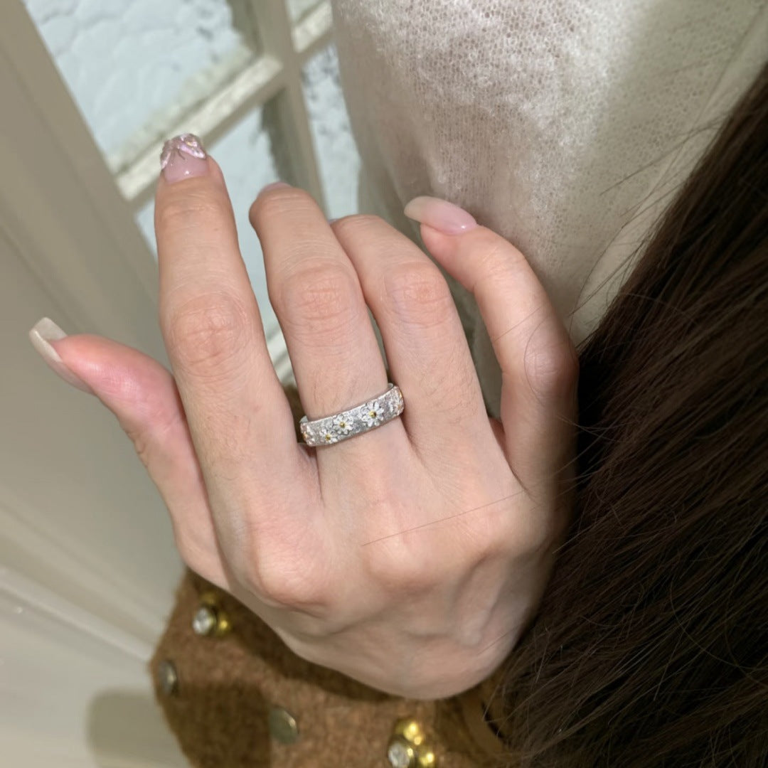 Fashionable Brushed Ring For Women