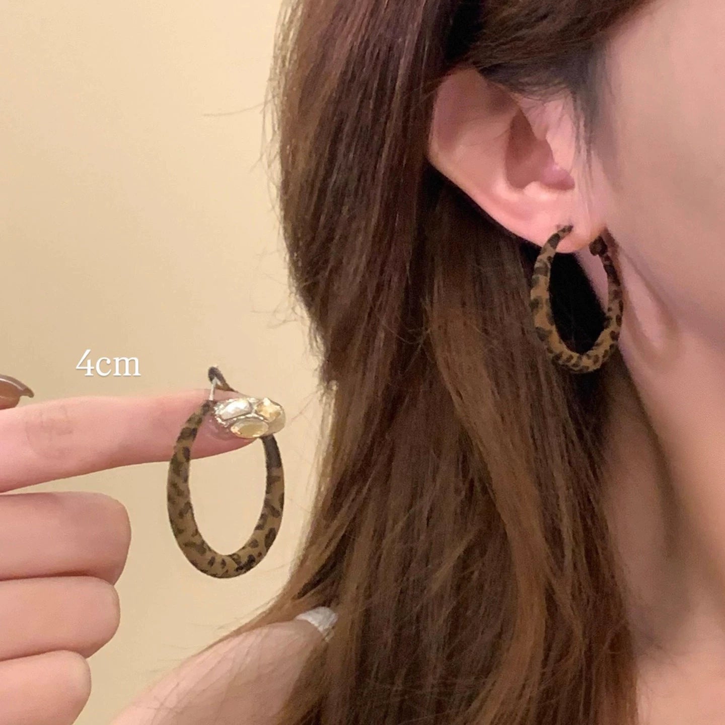 Vintage Leopard Print Herz Ohrstecker für Damen, Retro Y2K Süße Coole Leopard Herz Ohrringe, Trendiger Ästhetischer Alltagsschmuck Geschenk