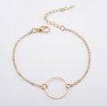 Geometric Metal Circle Women's Bracelet