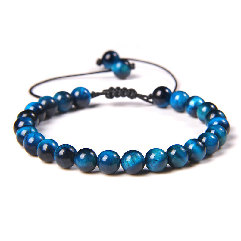 6mm Natursteinperlen Damenarmband Yoga Energie Sport