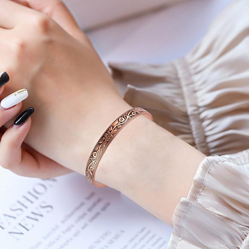 Retro Einfaches Reines Kupfer Magnetarmband