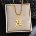26 Diamond-Encrusted English Alphabet Necklaces