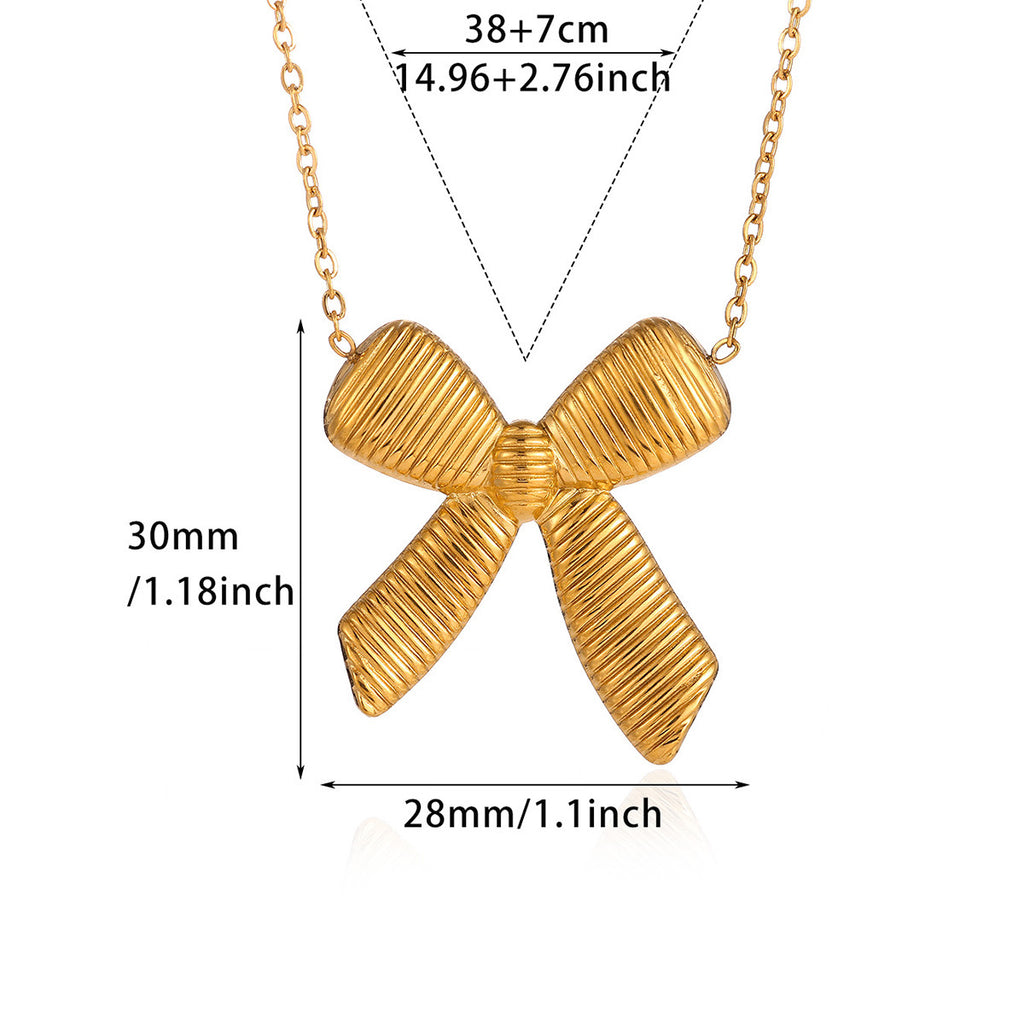 Statement Geometric Bow Tie Necklace That Wont Fade