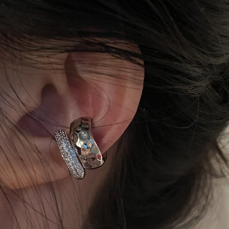 Exquisite High-End Doppelschicht-Metall-Ohrklemmen, nicht-piercing Ohrringe, 2026 Neuer luxuriöser einzigartiger Ohrschmuck