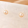 Natural Crystal Womens Pearl Silver-Needle Red Agate Pastoral Style