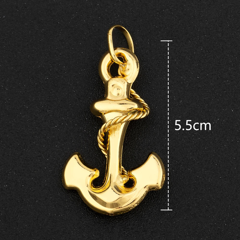 Gold Color Hip Hop Personality Pendant African Map Mermaid Dollar Euro Shape Pendant Party Jewelry Birthday Gifts