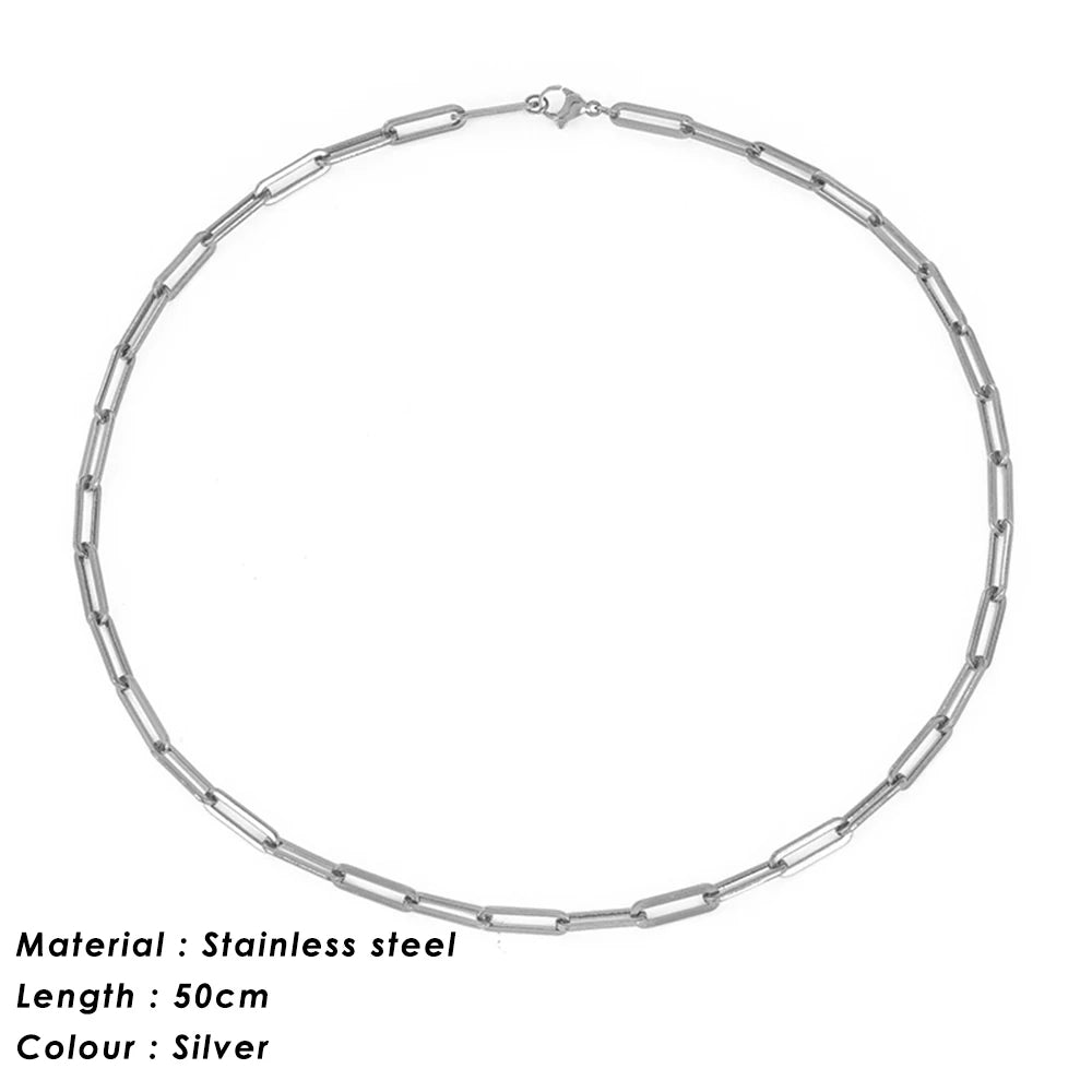 SUNIBI 316L Edelstahl Halskette für Damen Goldfarbene Statement Choker Halsketten Verblassen nicht Schmuck Großhandel