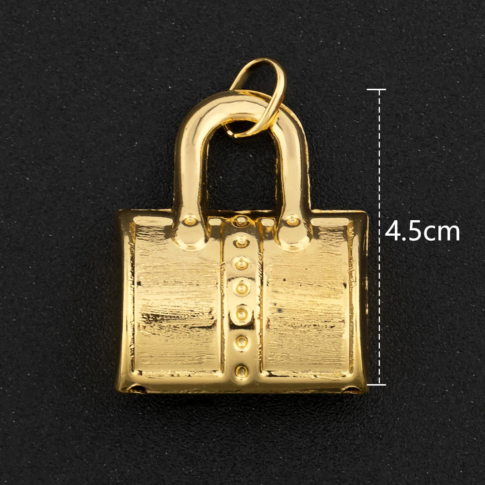 Hip Hop Personality Pendant Gold Color African Map Mermaid Dollar Euro Shape Pendant for Women Men Luxury Copper Chain Jewelry