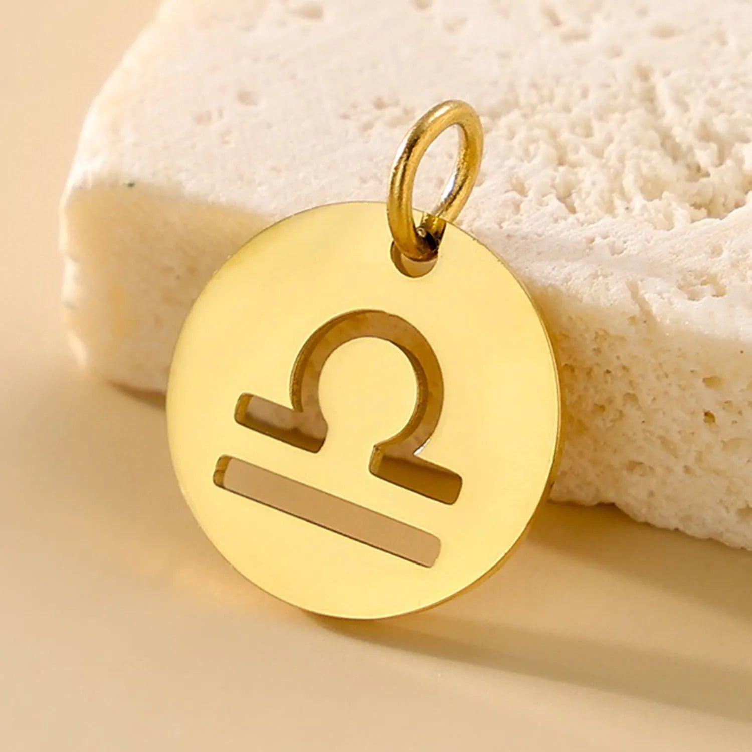 SUNIBI DIY Edelstahl-Scheibenkomponenten 12 Sternzeichen-Anhänger für handgemachte Schmuckherstellung Designer Vergoldete Anhänger für Armband