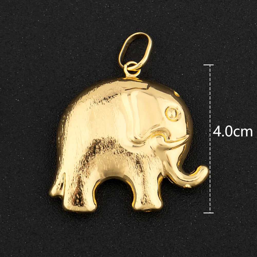 Hip Hop Personality Pendant Gold Color African Map Mermaid Dollar Euro Shape Pendant for Women Men Luxury Copper Chain Jewelry