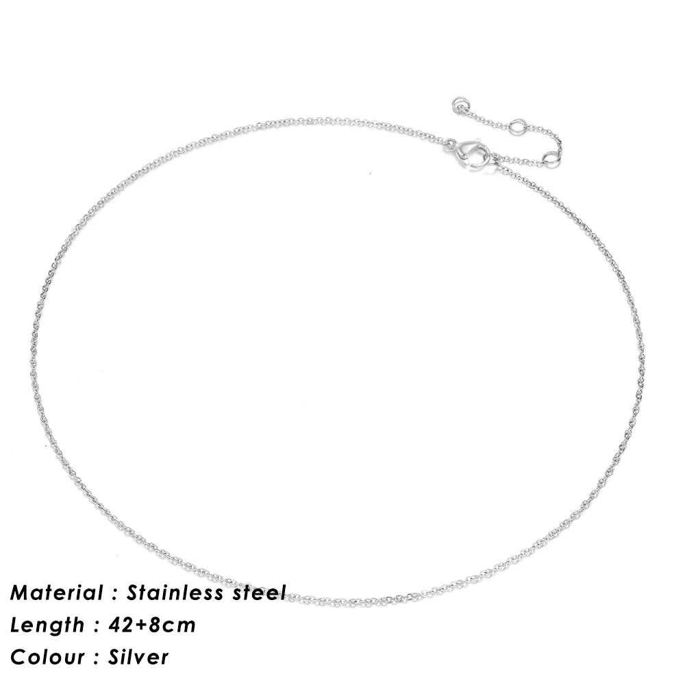 SUNIBI 316L Edelstahl Halskette für Damen Goldfarbene Statement Choker Halsketten Verblassen nicht Schmuck Großhandel