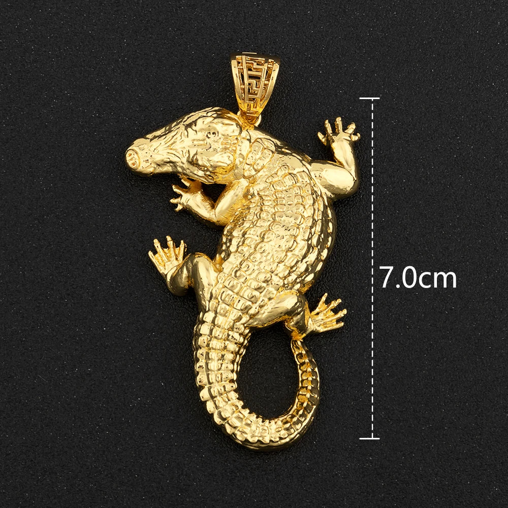 Hip Hop Personality Pendant Gold Color African Map Mermaid Dollar Euro Shape Pendant for Women Men Luxury Copper Chain Jewelry