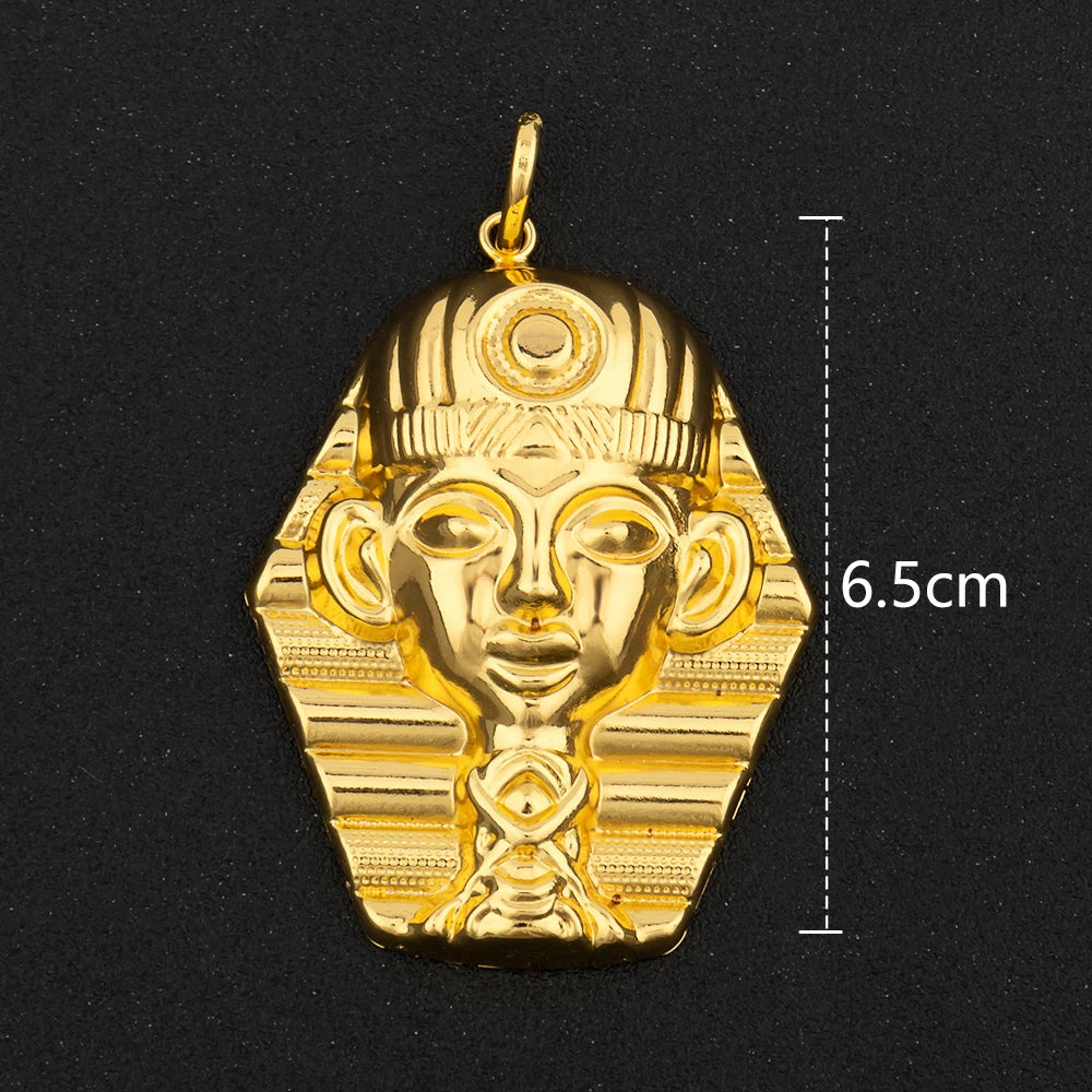 Gold Color Hip Hop Personality Pendant African Map Mermaid Dollar Euro Shape Pendant Party Jewelry Birthday Gifts