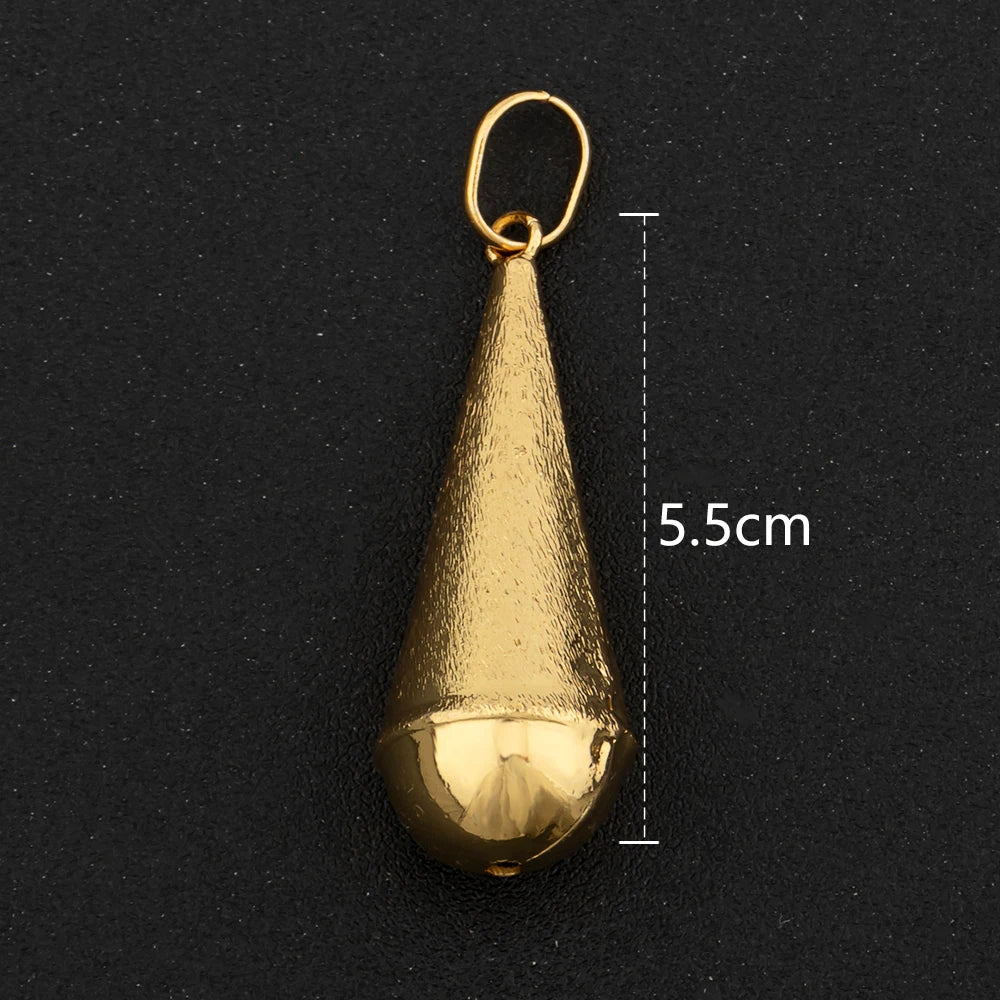 Hip Hop Personality Pendant Gold Color African Map Mermaid Dollar Euro Shape Pendant for Women Men Luxury Copper Chain Jewelry