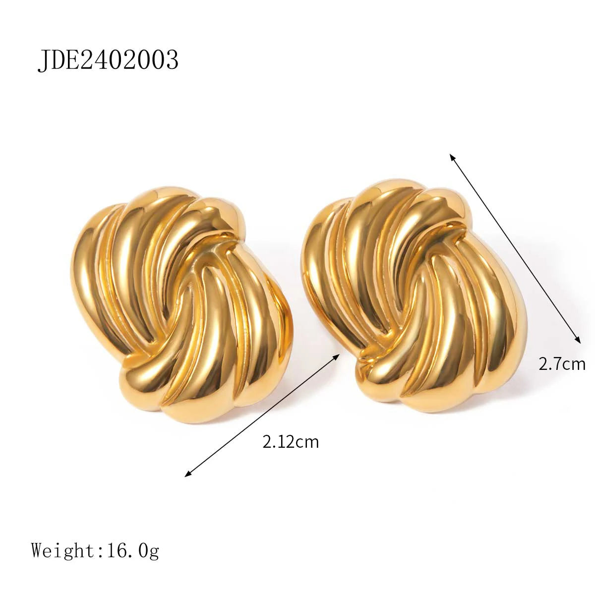 316l Edelstahl Vintage-inspirierte wasserdichte Ohrstecker Personalisierte Charm Mode Schmuck Accessoires Bijoux Geschenk