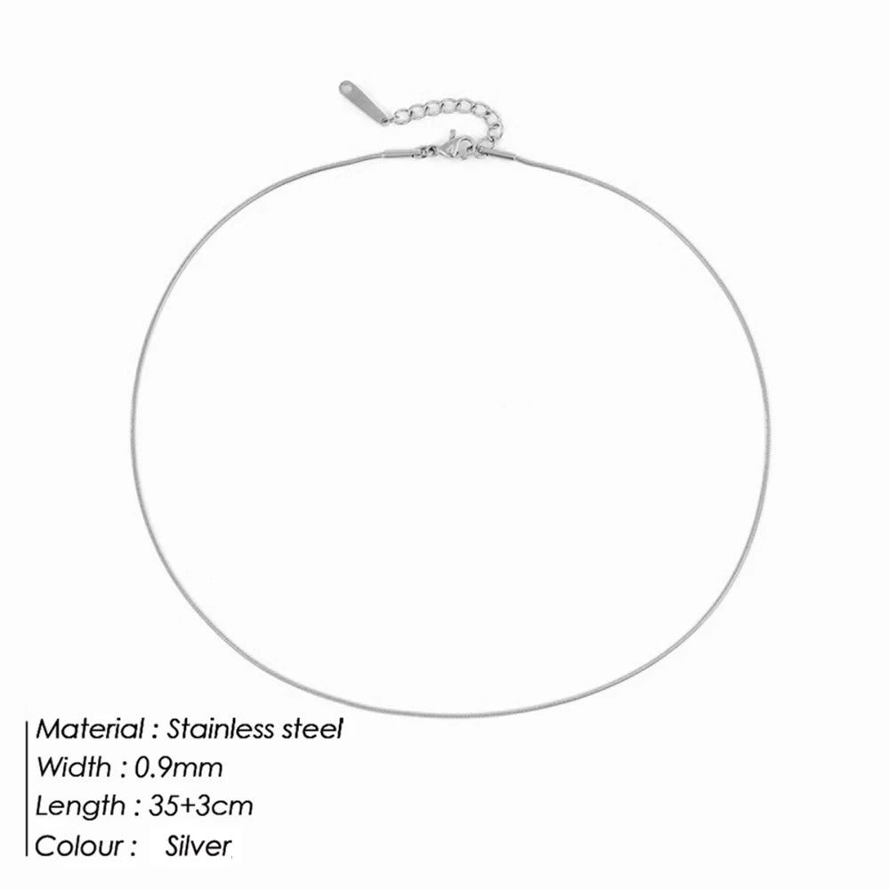 SUNIBI 316L Edelstahl Halskette für Damen Goldfarbene Statement Choker Halsketten Verblassen nicht Schmuck Großhandel