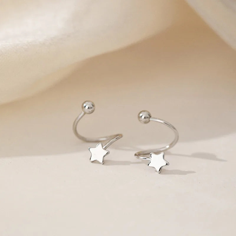 VENTFILLE 925 Silber Stern Blitz Kristall Sommer Klein Frisch Weiblich 2022 Neue Trendy Persönlichkeit Ohrringe
