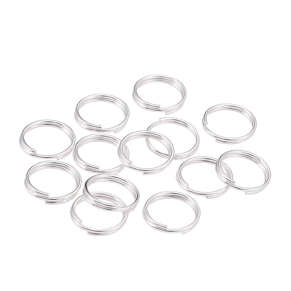 50-200 Stück/Los offene Biegeringe 4 6 8 10 12 mm Doppelösen Spaltringe Halsketten-Armband-Verbinder für DIY-Schmuckherstellung