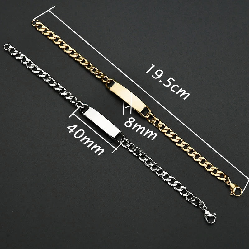 Letdiffery Personalisierte Augen Foto Armbänder Edelstahl Benutzerdefinierte Laser Gravur Bild Name Datum Männer Frauen Kinder Armband Geschenk