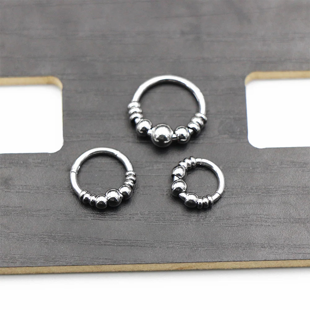 1 Stk. 316L Chirurgenstahl Septum Clicker Ohrknorpel Helix Tragus Faux Daith Ohrring Hoop Körperschmuck Nasenring
