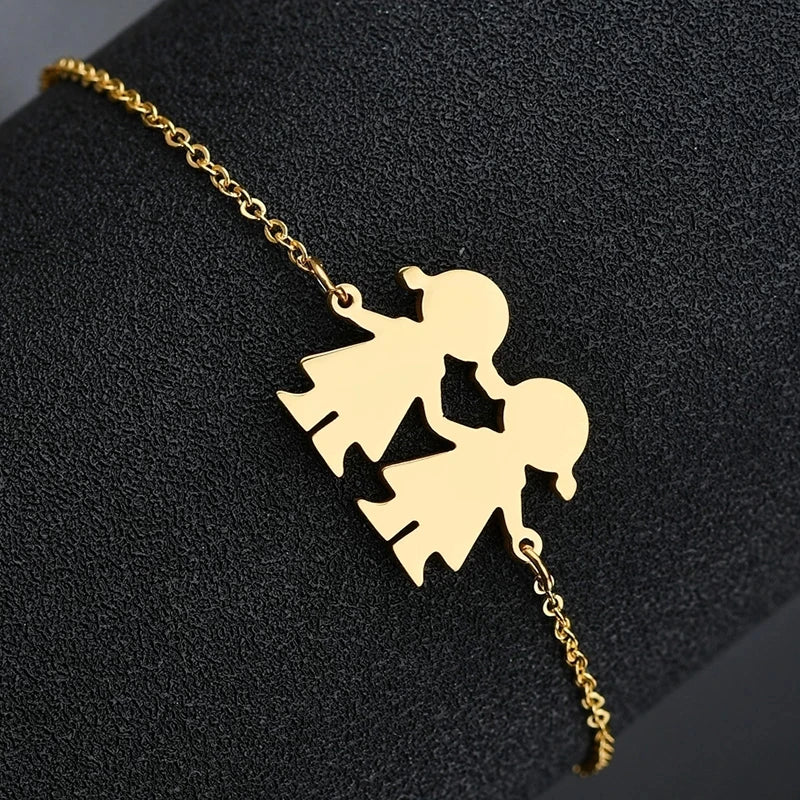 Nextvance Customized Engraving Nameplate Couple Bracelets on hand Stainless Steel Chain Bracelet For Women Lovers Jewelry Day